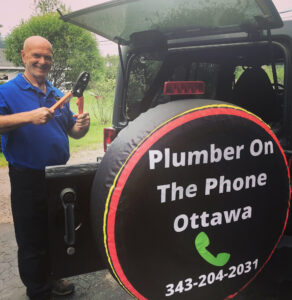 local plumber ottawa plumber on the phone 