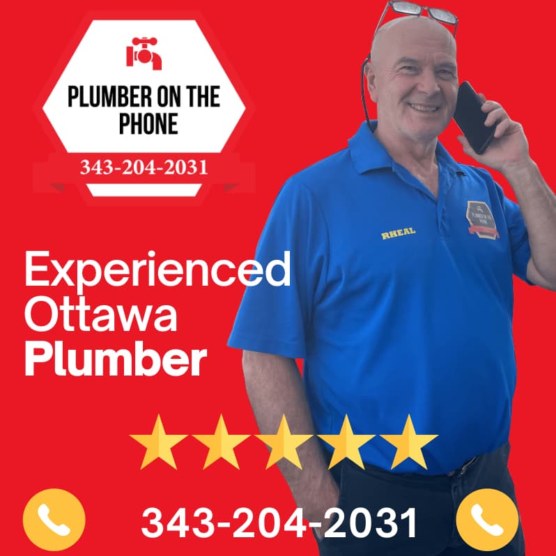 plumber on the phone