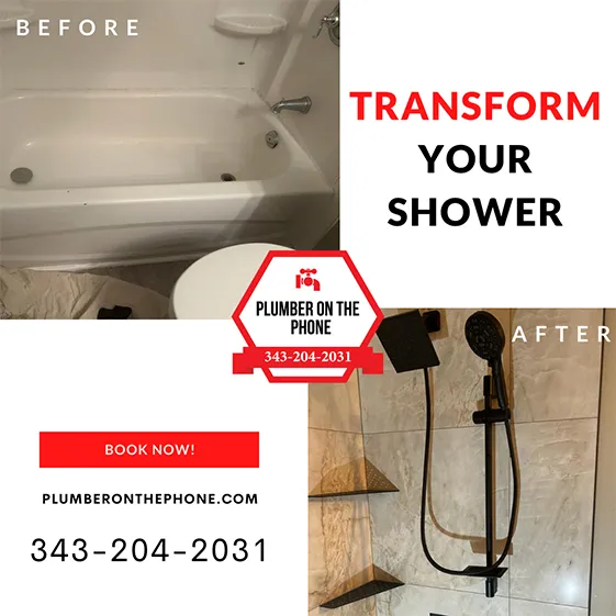 shower facuet installation ottawa plumber